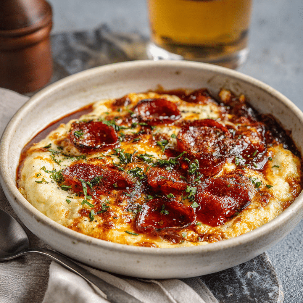 Cottage Cheese Pizza Bowl – Easy 5-Minute High-Protein Surprise 2 Served Cottage Cheese Pizza Bowl