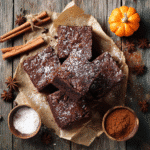 Pumpkin protein brownies