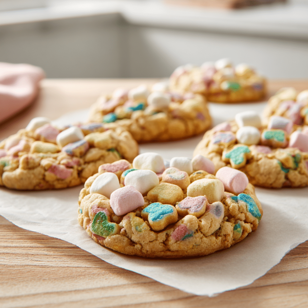 Lucky Charms cereal cookies