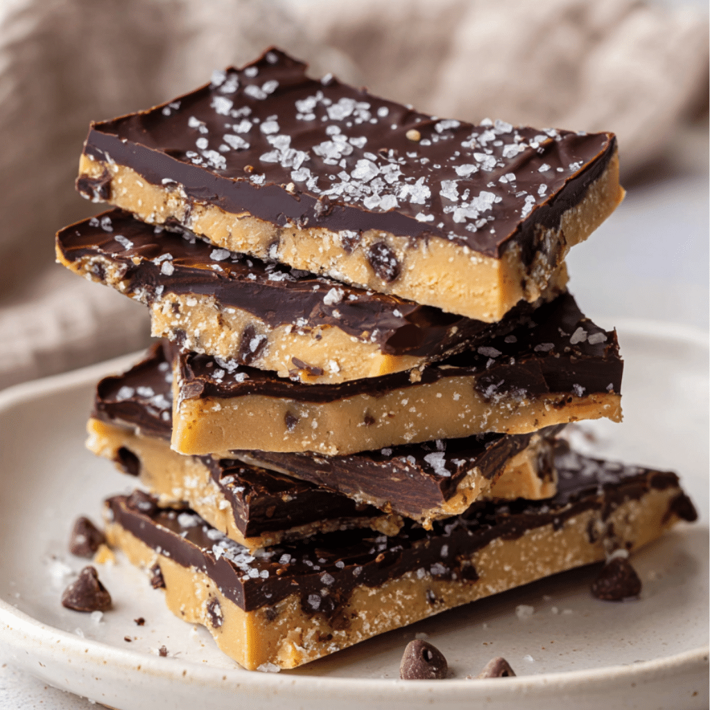 Protein cookie dough bark