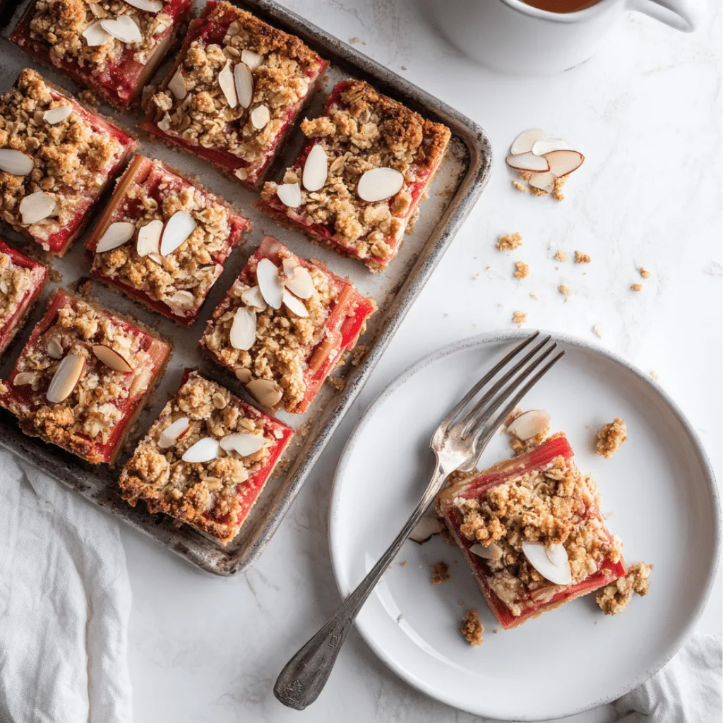 Rhubarb Cheesecake Squares
