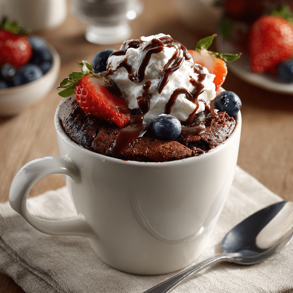 Quick Chocolate Protein Mug Cake: Your New Favorite Post-Workout Treat 6 Chocolate Protein Mug Cake with Toppings