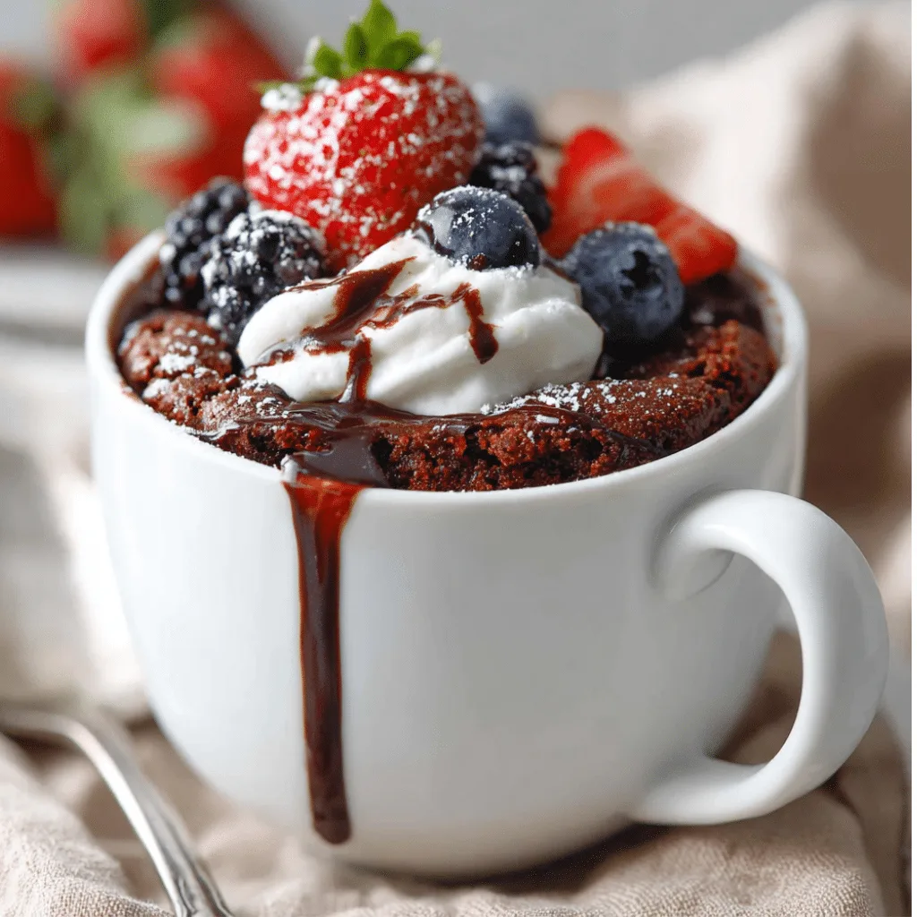 Chocolate Protein Mug Cake Recipe