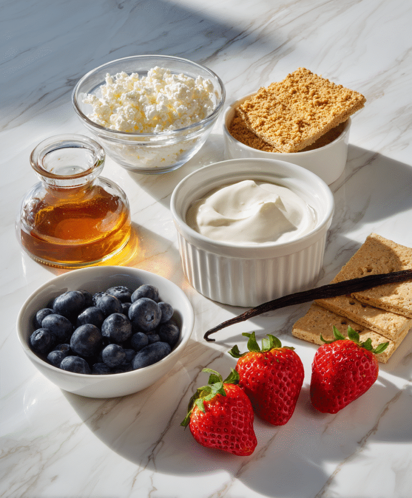 High Protein Cheesecake Jars: Easy No-Bake Treat Packed With Flavor 4 ingredients for high protein cheesecake jars