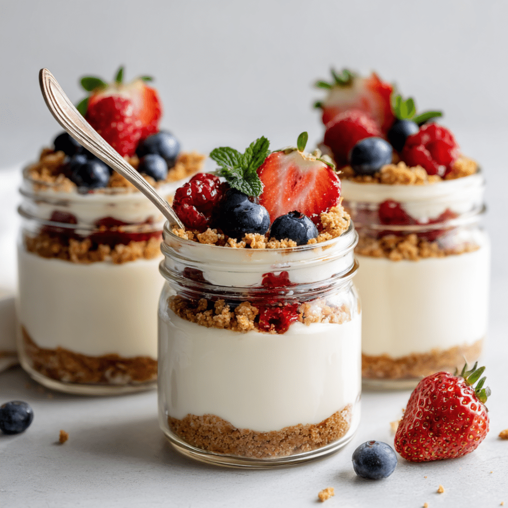 Protein cheesecake jars