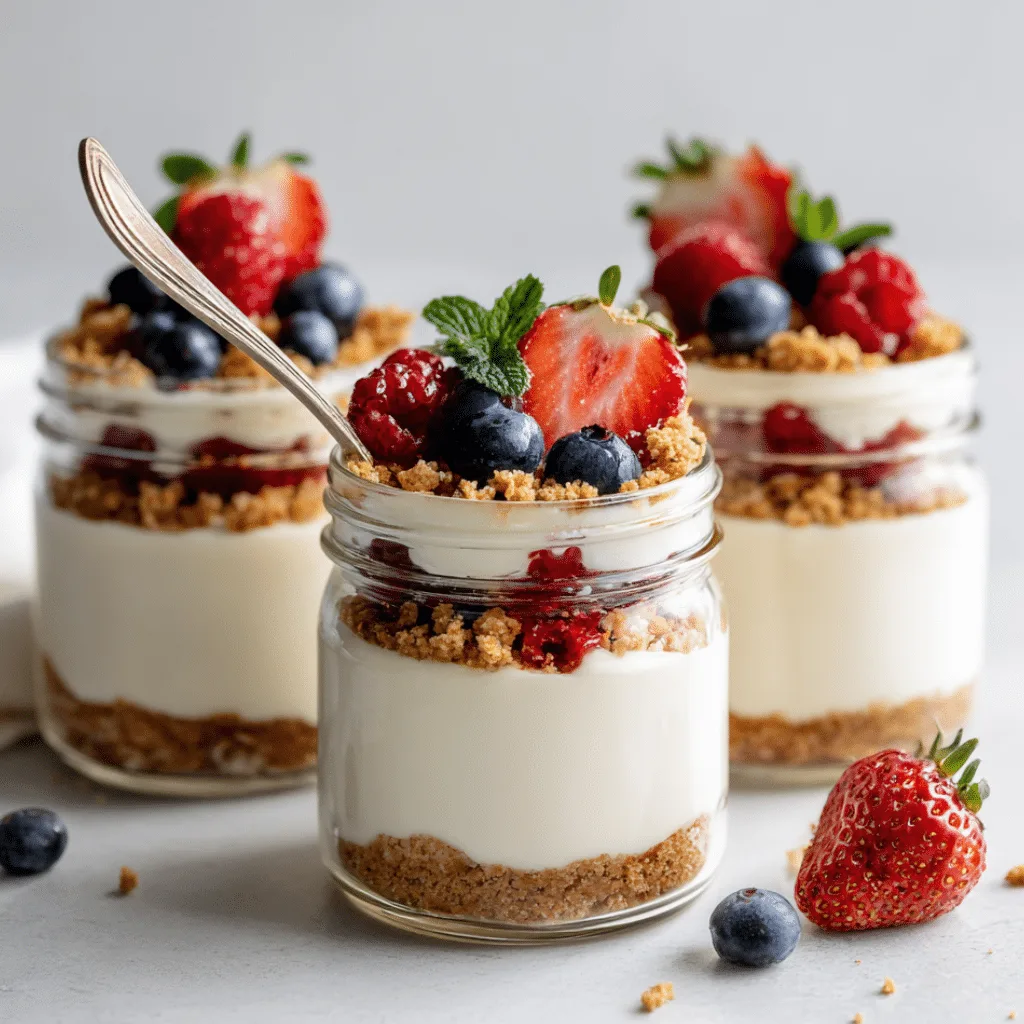 Protein cheesecake jars