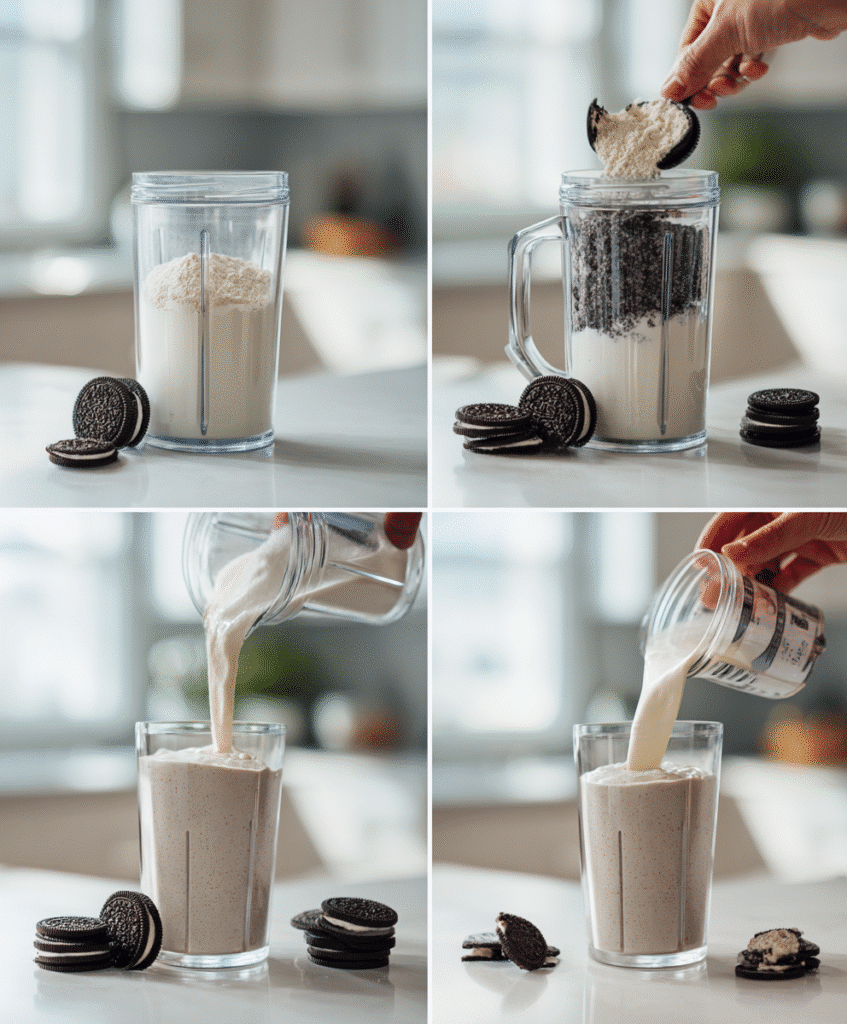 Cookies and Cream Protein Shake Recipe: Amazing 3-Step Treat 5 shake making steps realistic