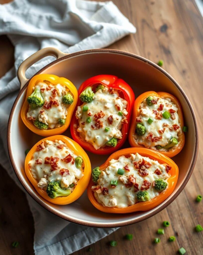Keto Stuffed Peppers: 5-Star Creamy Ranch Chicken Delight 2 Keto Stuffed Peppers