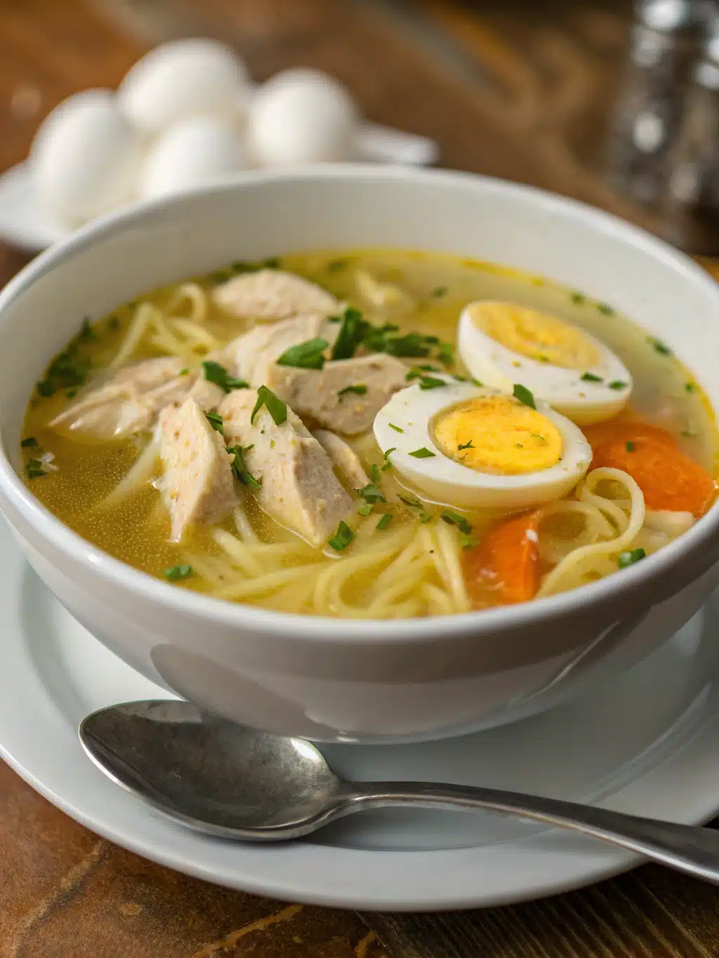 Chicken Noodle Soup with Egg ingredients