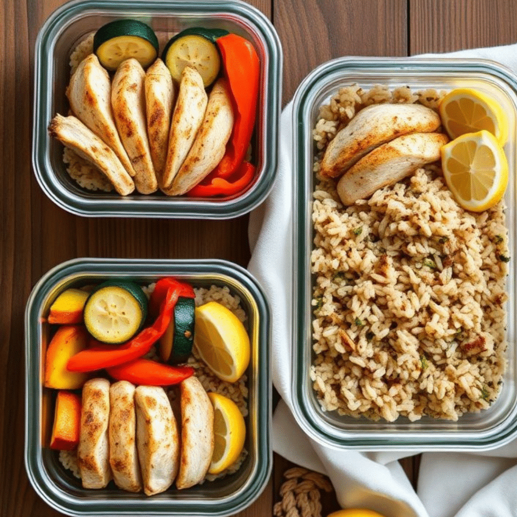 Chicken Breast Meal Preps: 10 Delicious Ways to Stay Healthy 2 Lean and low-fat chicken breast meal prep in containers